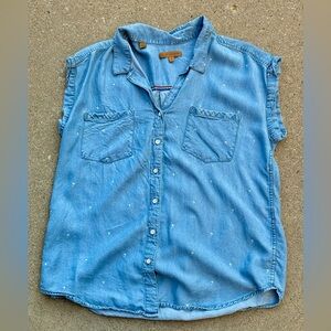 JACH GIRLFRIEND chambray top